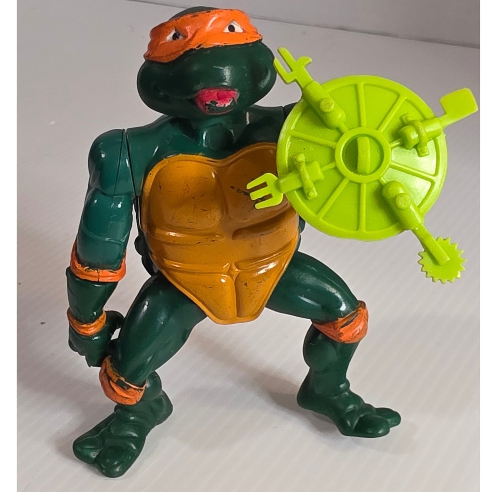 Playmates Action Figure Small Green Orange Fair 1989 Michelangelo